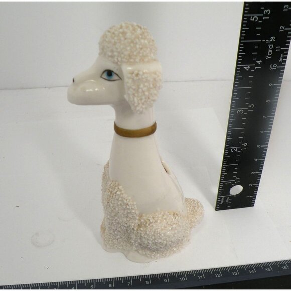 Vintage Funky Cool White Spaghetti Sugar Poodle 1950s MCM JW Rice and Co - Picture 6 of 8